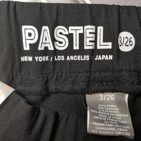 PASTEL Design Black Jogger Pants Women Size 13/26 New York Los Angeles Japan NWT - Picture 7 of 8